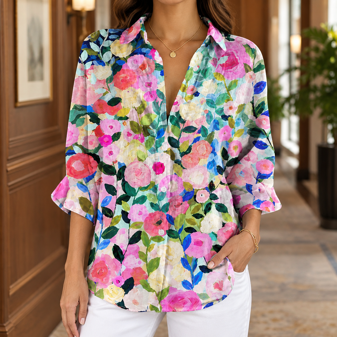 Winona Floral Blouse - Multicolor Floral