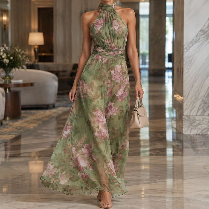 Ariadne Halter Maxi Dress