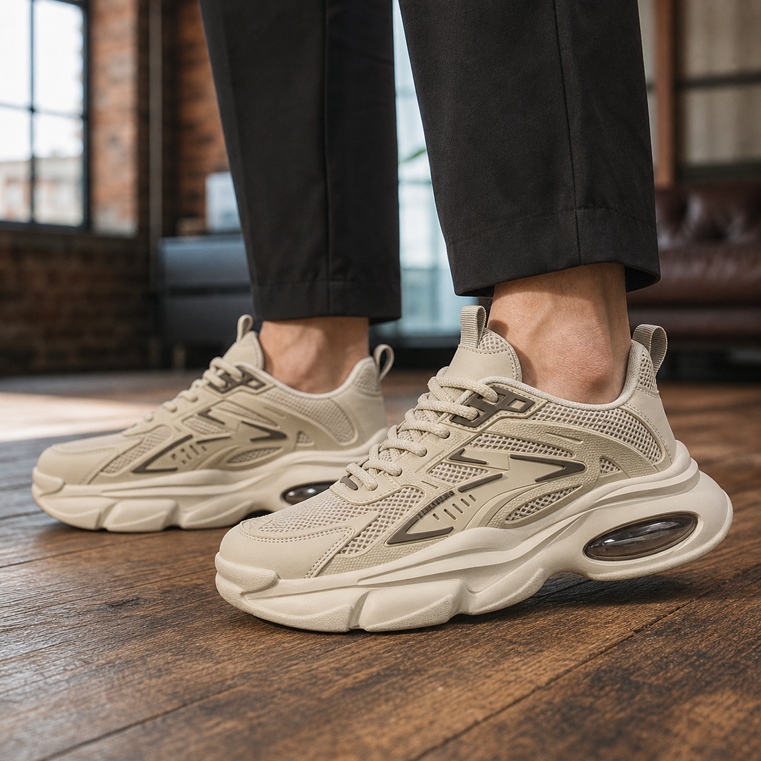 Recanati Chunky Sneakers - Khaki