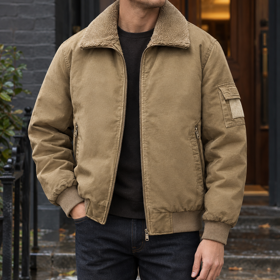 Edmund Utility Jacket - Camel