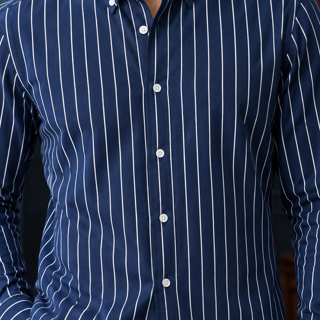 Lucas Striped Shirt - Lead Product Detail