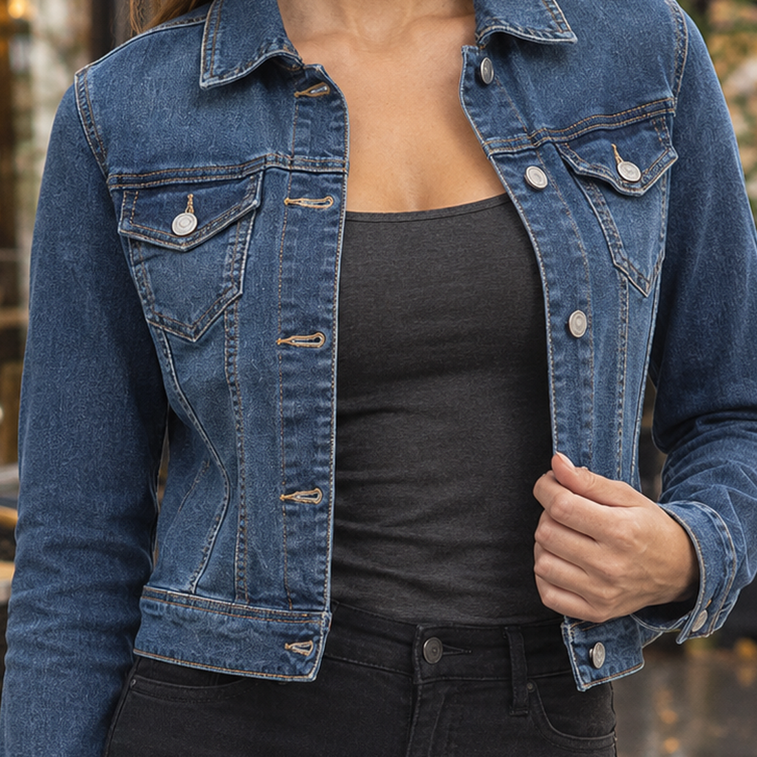 Aubrey Denim Jacket - Lead Product Detail