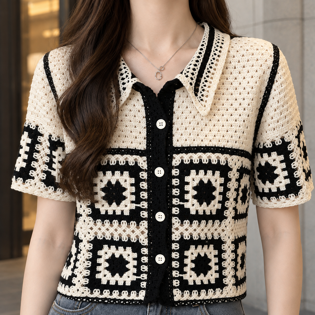 Zoe Crochet Cardigan - Lead Product Detail