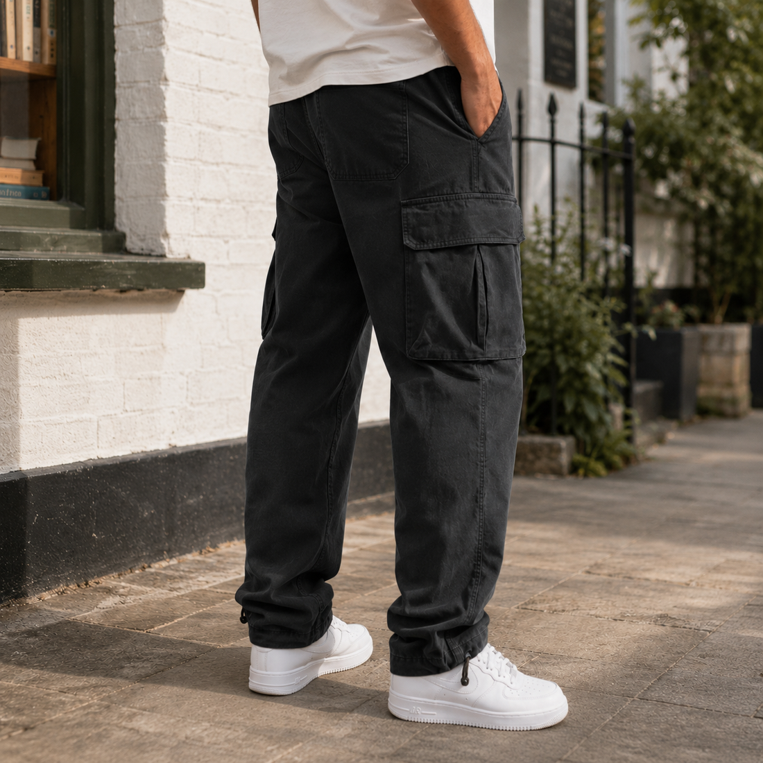 Carter Relaxed Cargo Pants - Lead Alternate View