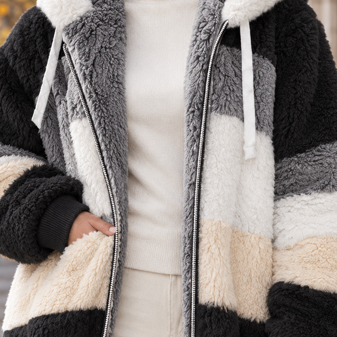 Erin Patchwork Jacket - Lead Product Detail
