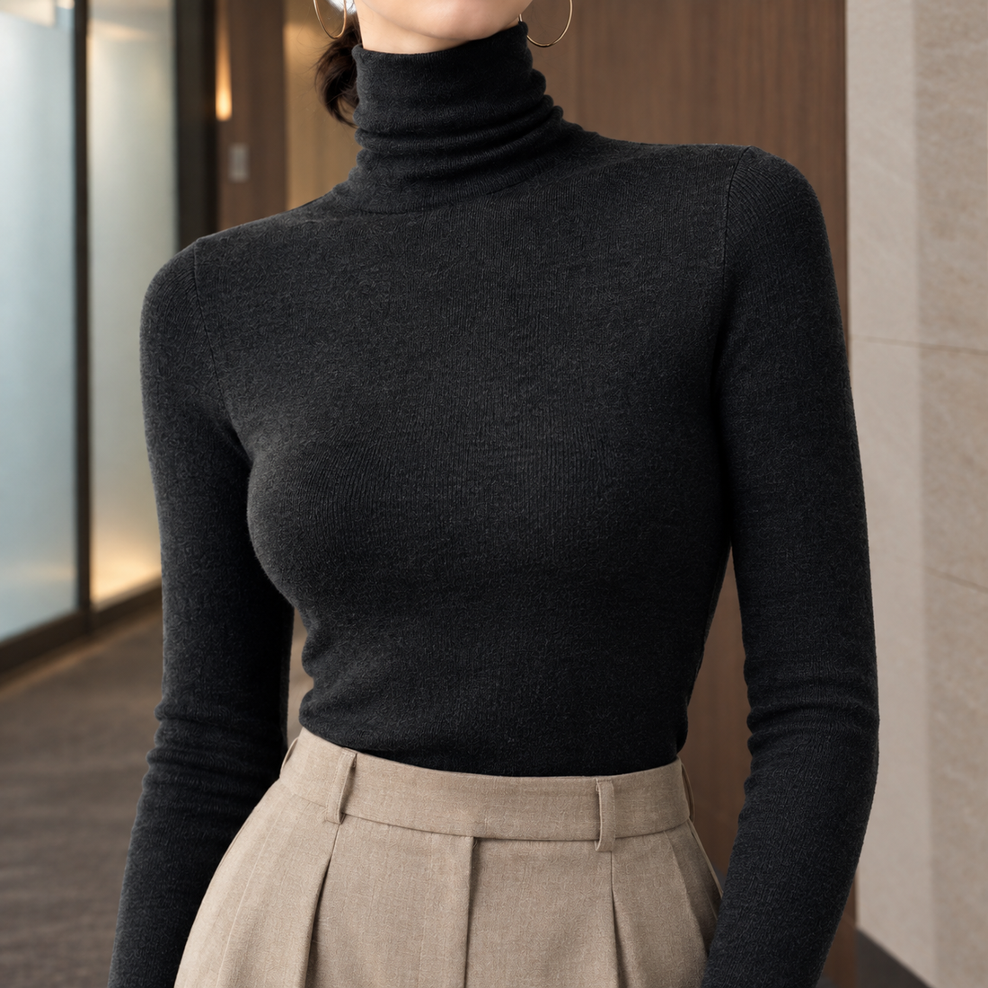Arabelle Turtleneck Sweater - Lead Product Detail