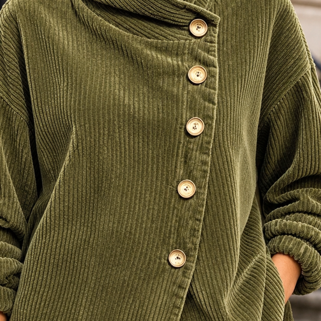 Thea Asymmetric Jacket - Lead Product Detail