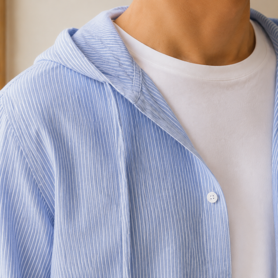 Lysander Hooded Shirt - Lead Product Detail