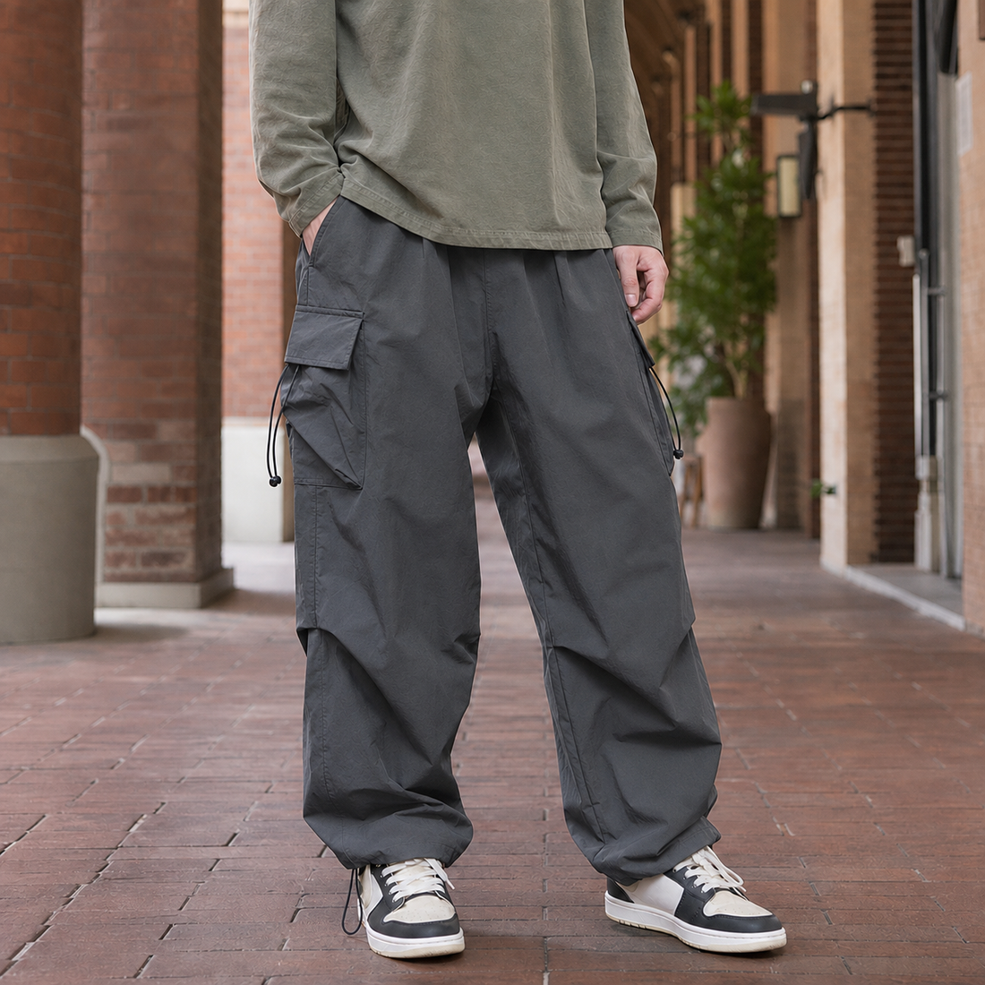 Rufus Relaxed Cargo Pants - Gray