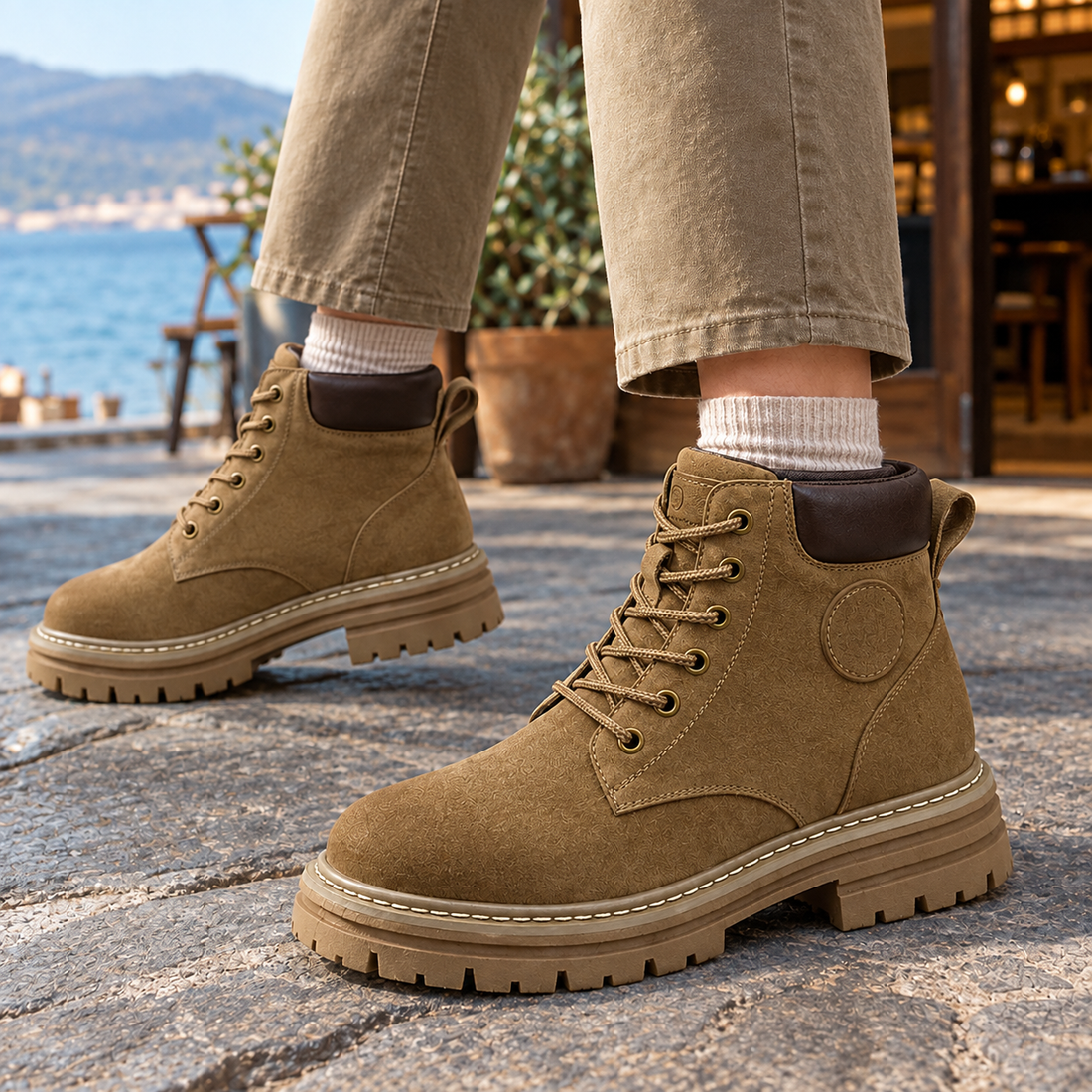 Rossetti Lace-Up Boots - Flat Sole