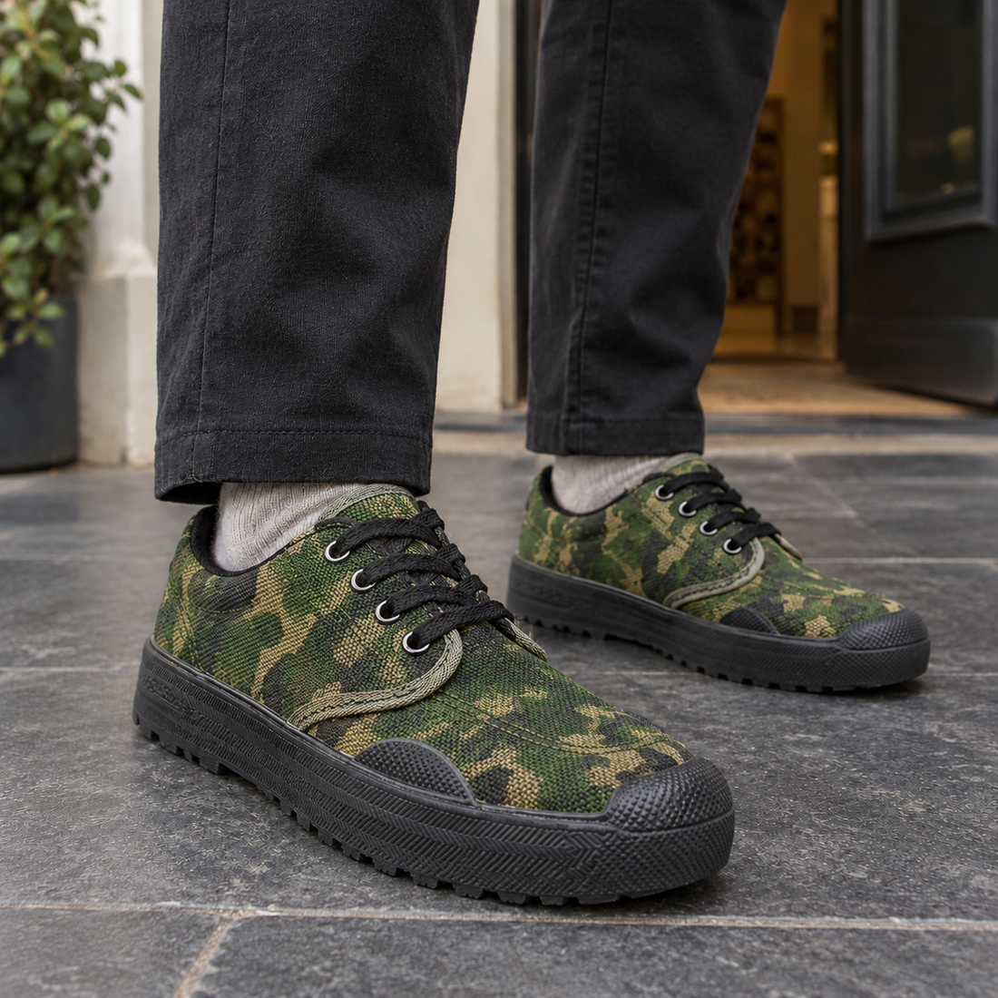 Trevisan Canvas Work Sneakers - Xiaohua