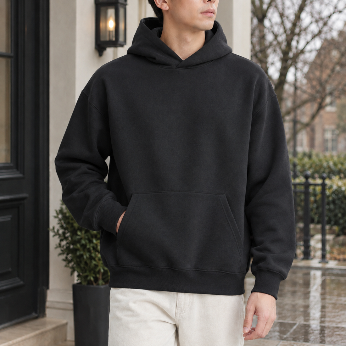 Evander Oversized Hoodie - Black