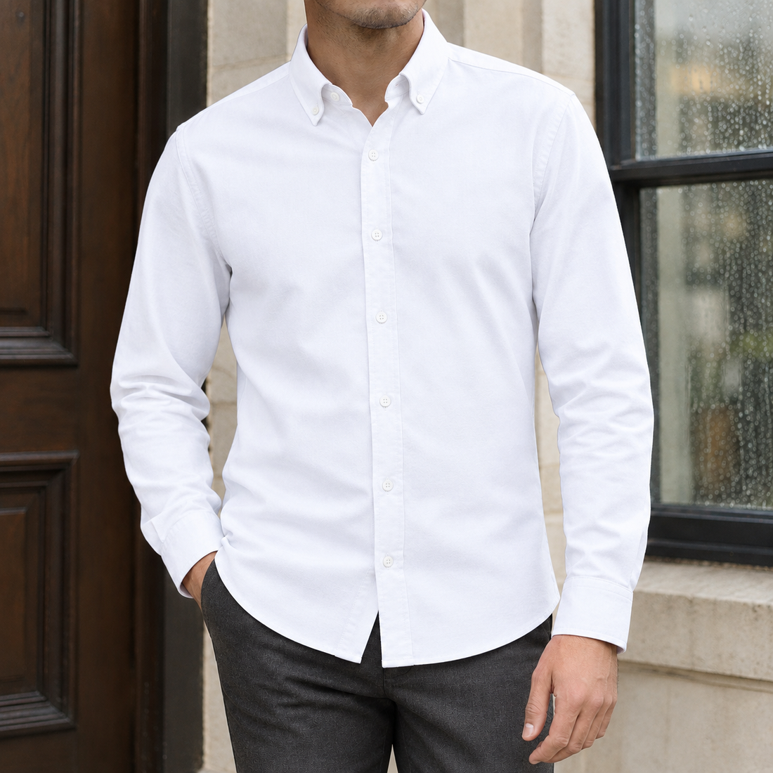 Biagini Oxford Shirt - White