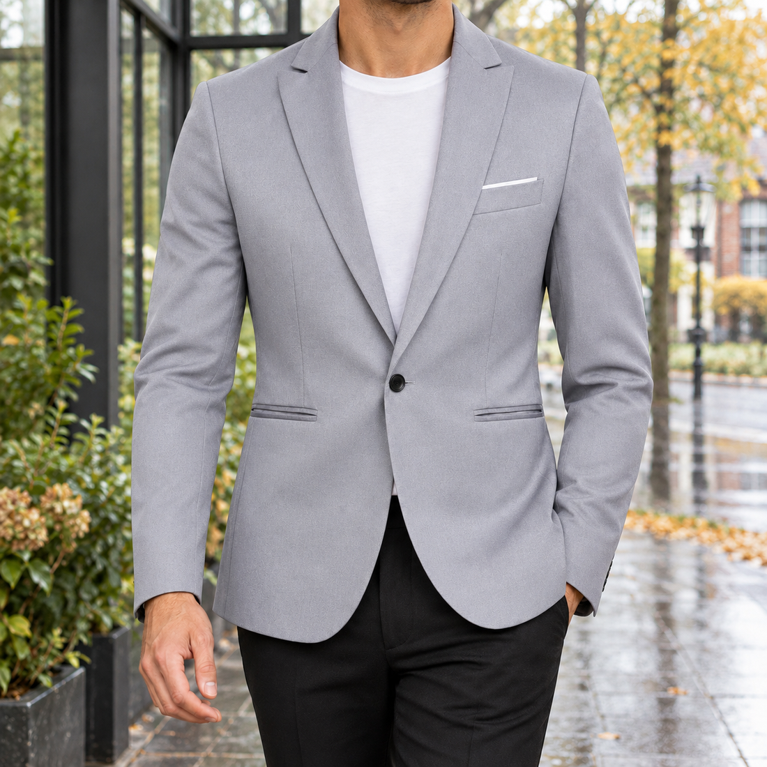 Armand Tailored Jacket - Gray