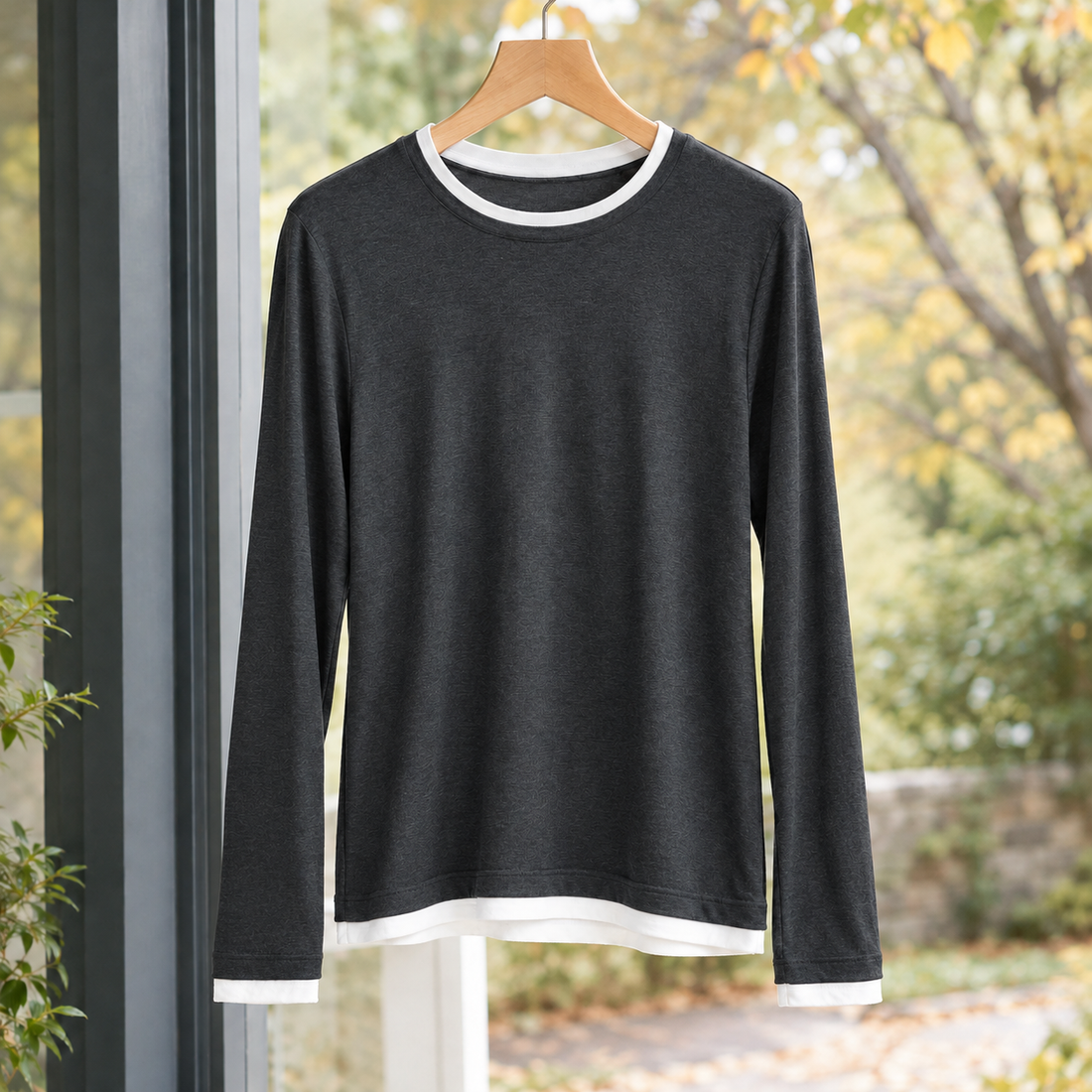 Leila Layered Top - Dark Gray