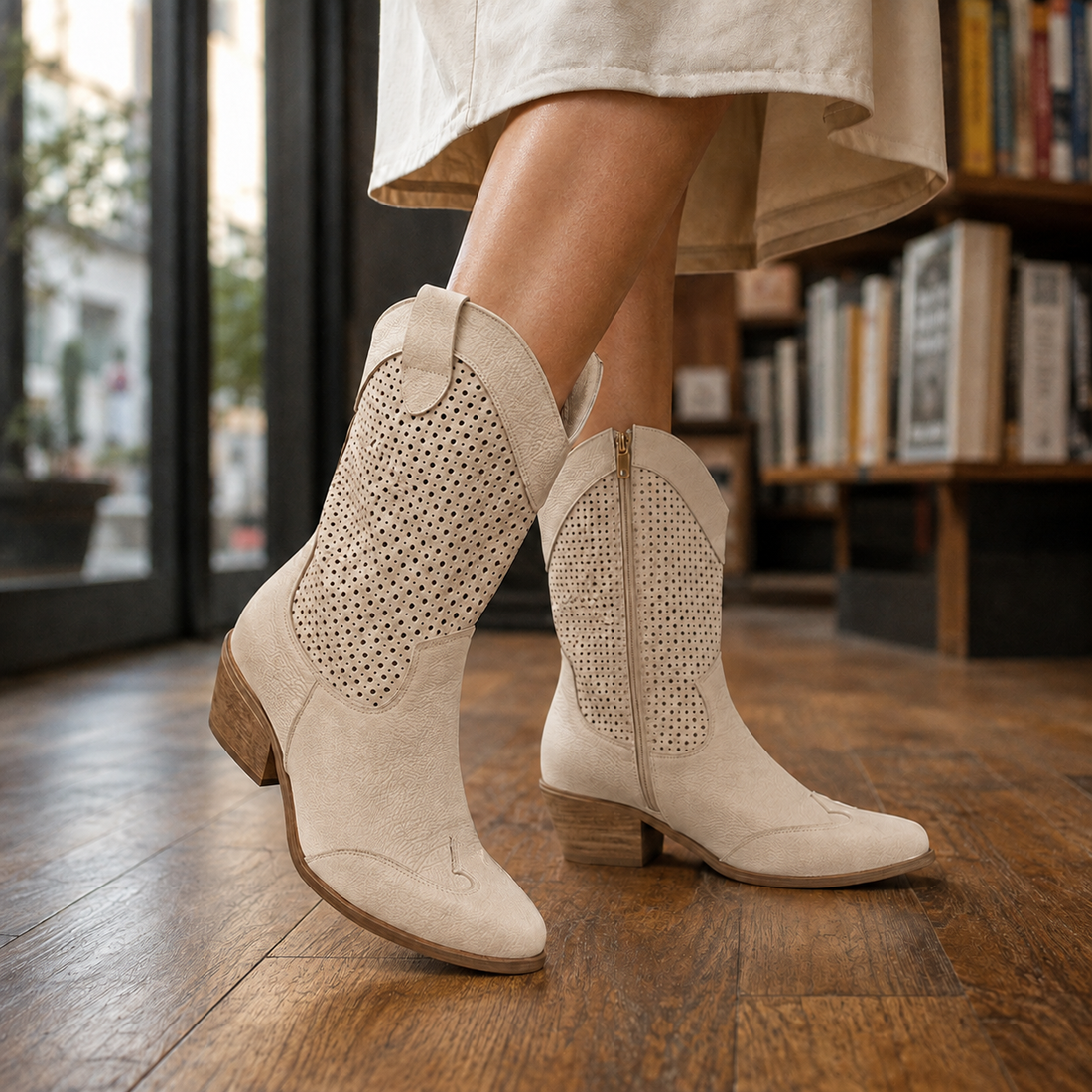Paoletti Western Boots - Khaki