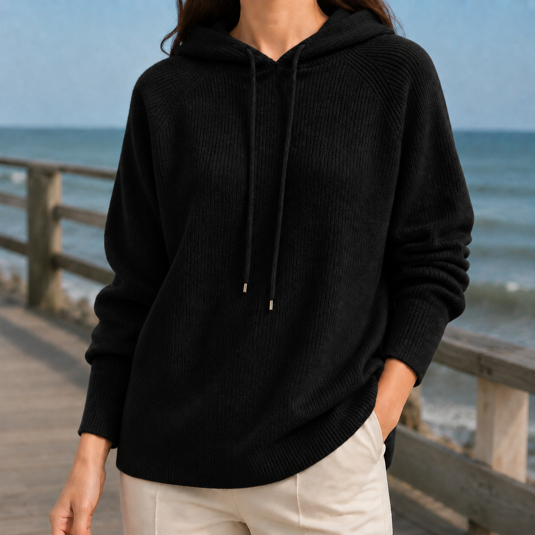 Daphne Cashmere Sweater - Black