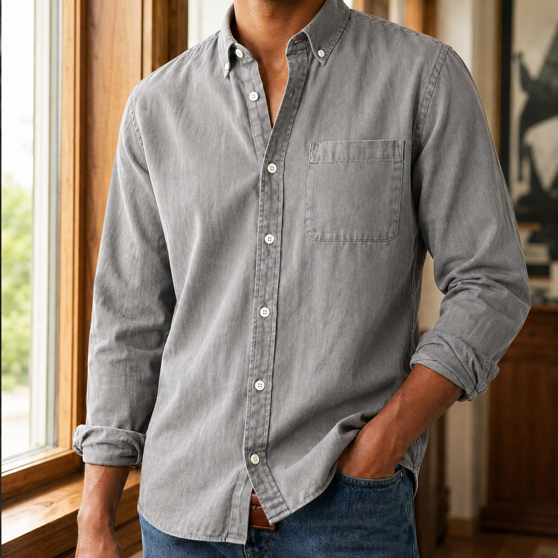 Fabian Relaxed Shirt - Gray