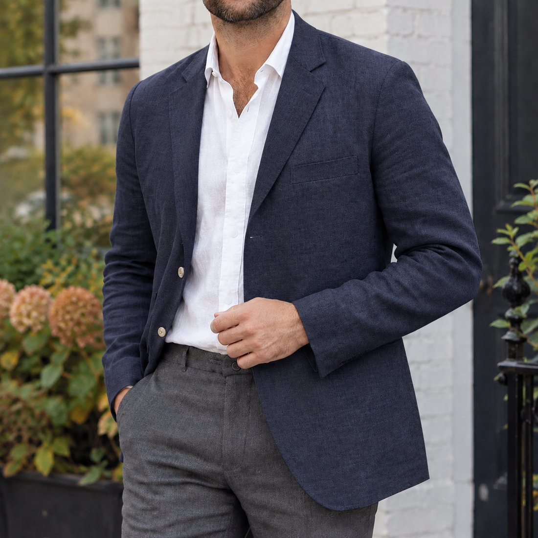 Sullivan Relaxed Blazer - Navy