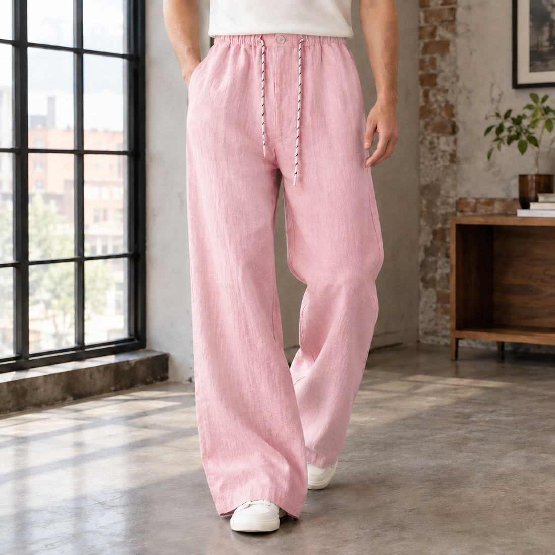 Waldemar Wide Leg Pants - Pink
