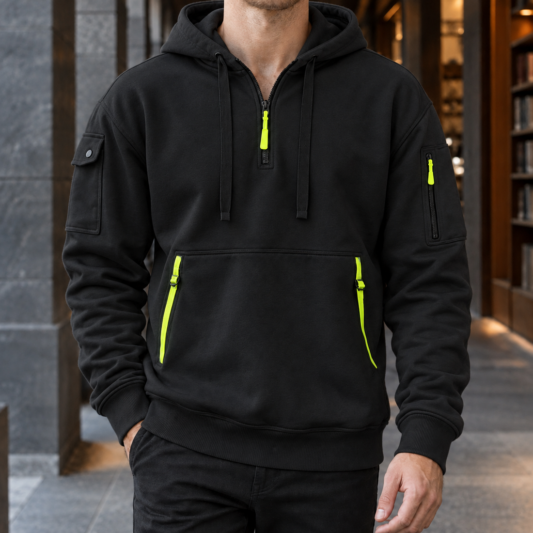 Alexander Utility Hoodie - Black
