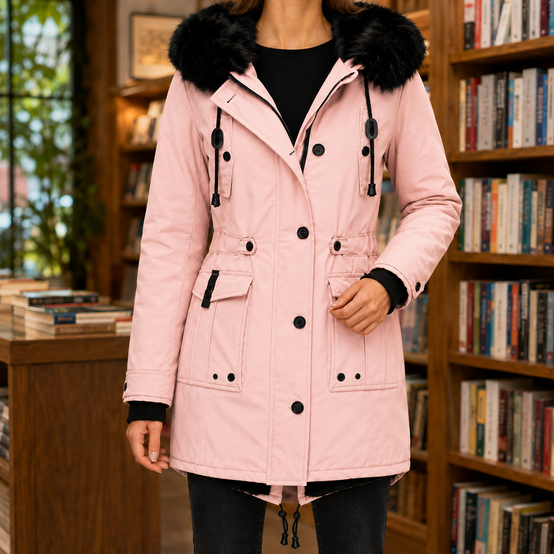 Sylvie Utility Overcoat - Pink