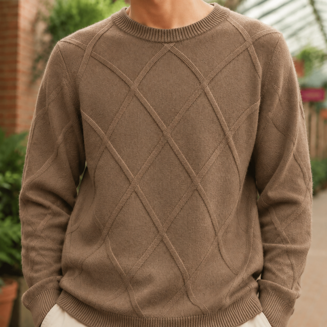 Ennis Cashmere Sweater - Brown
