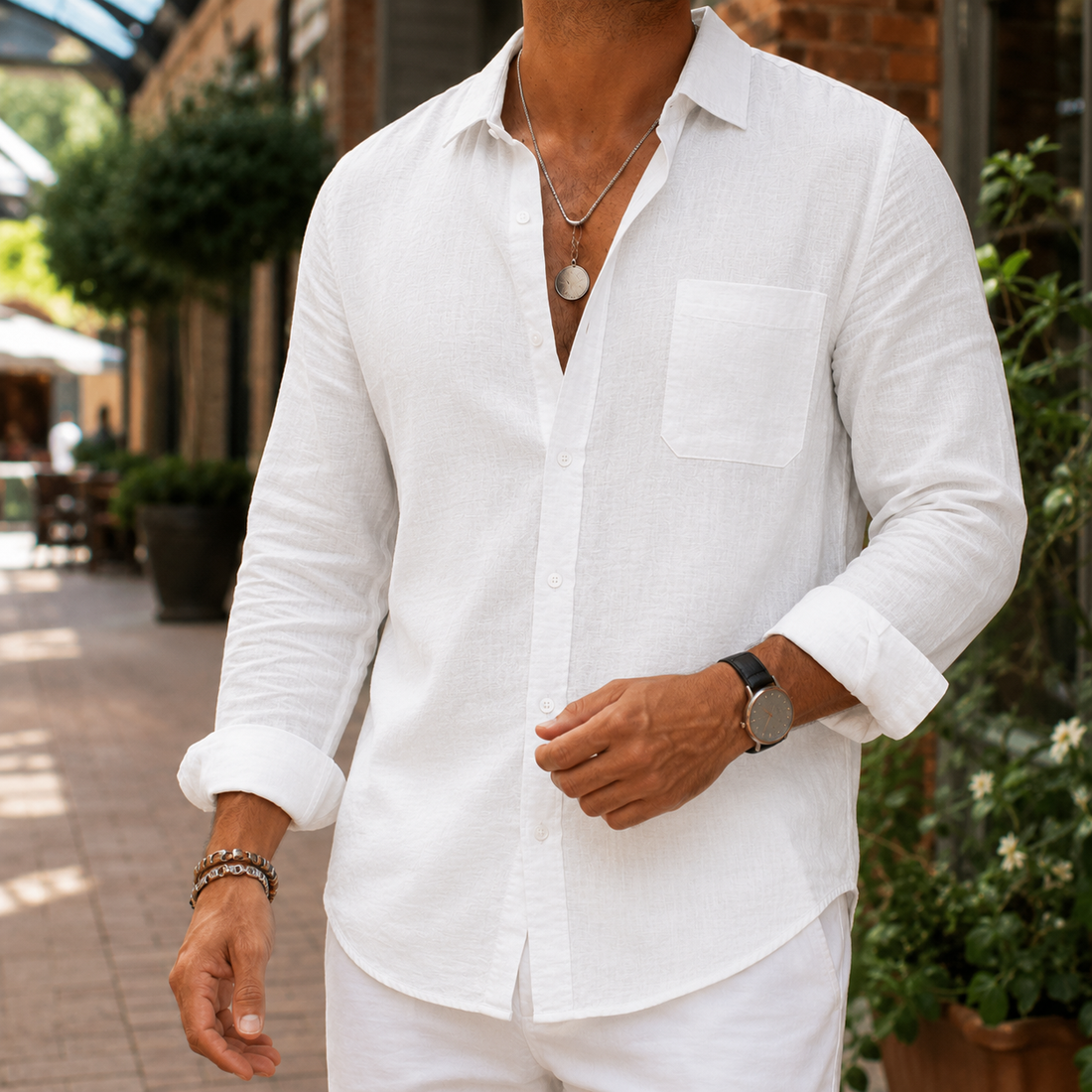 Blake Cotton Shirt - White