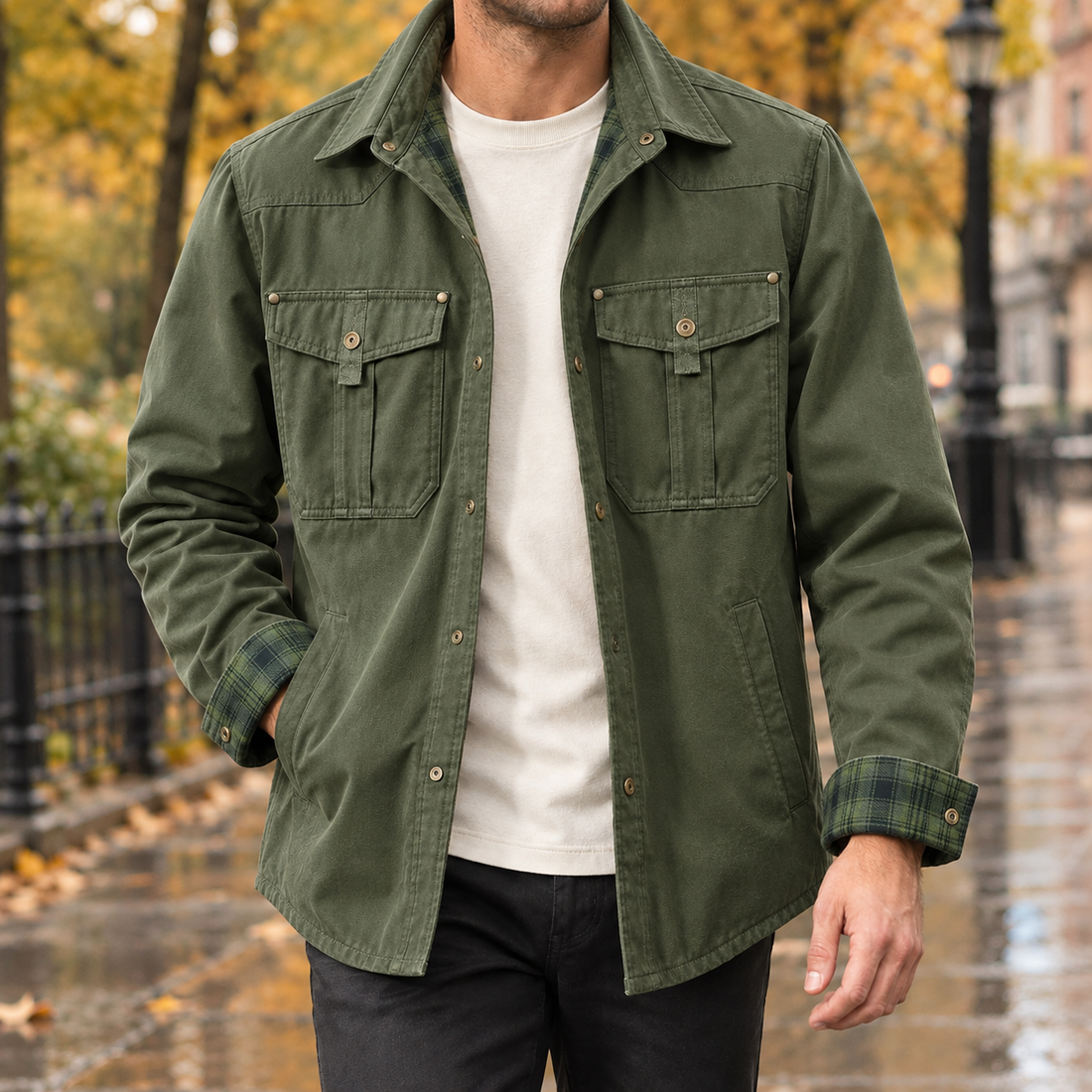 Donatien Utility Jacket - Green