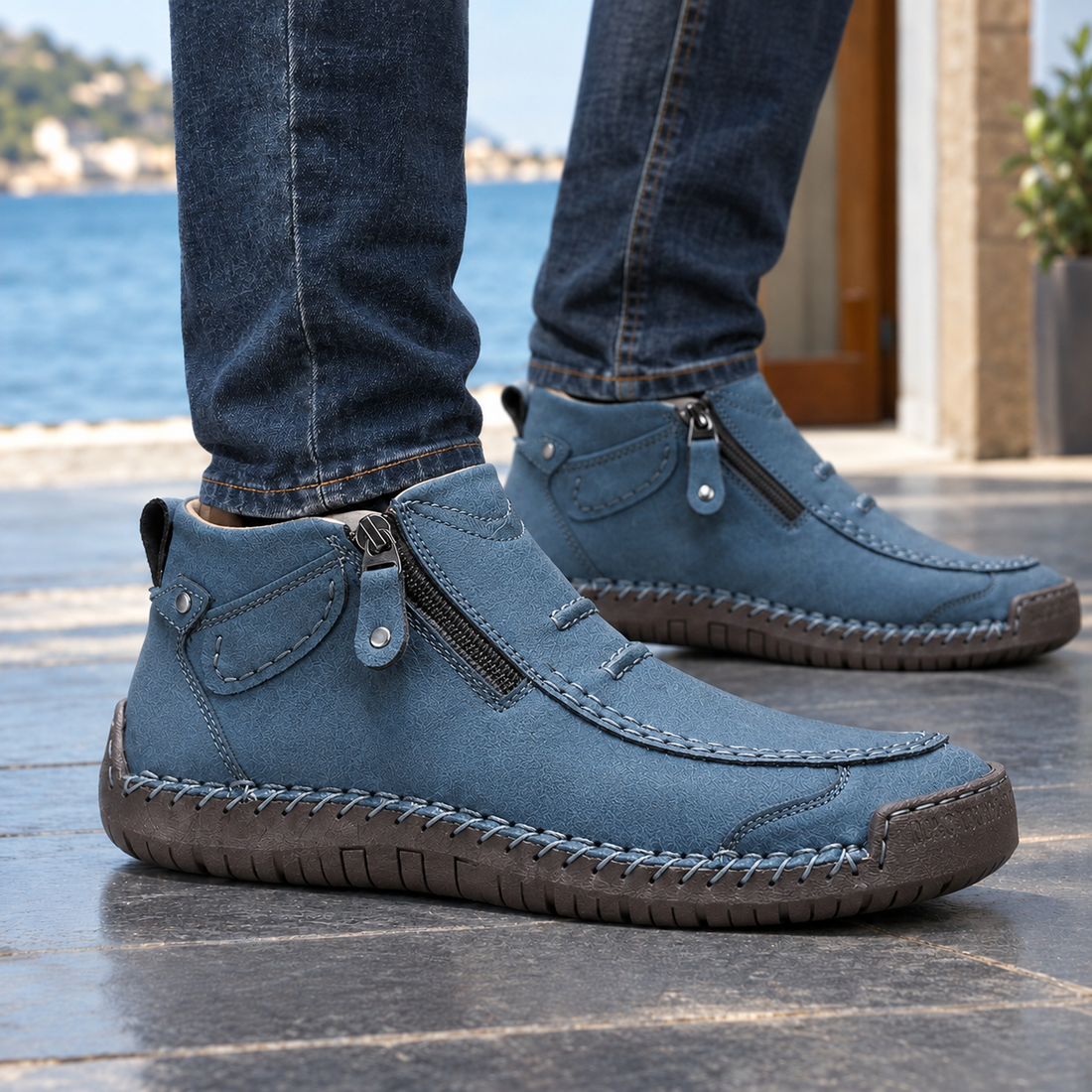 Cecconi Orthopedic Boots - Blue