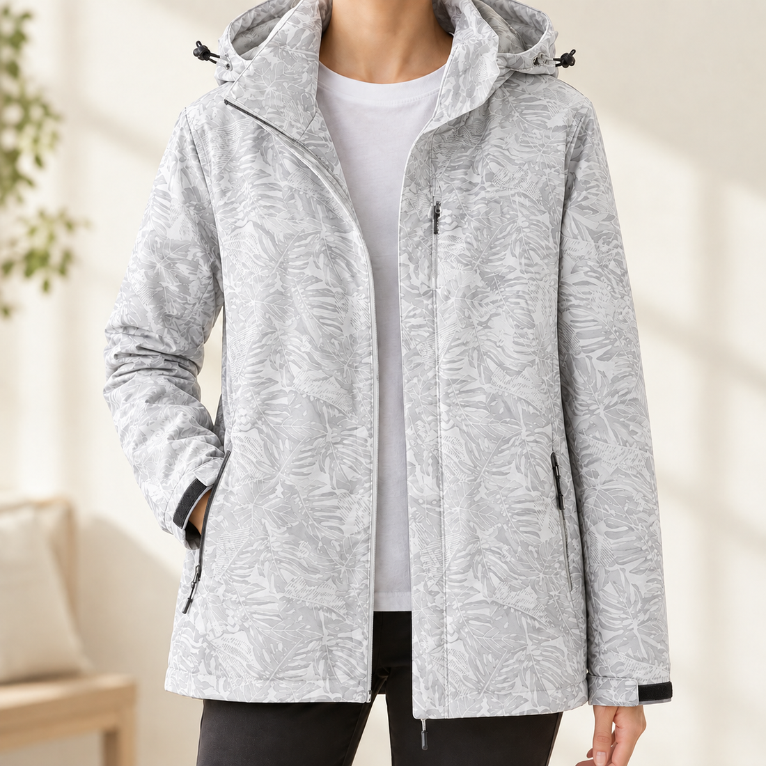 Anouk Waterproof Hooded Jacket - Gray