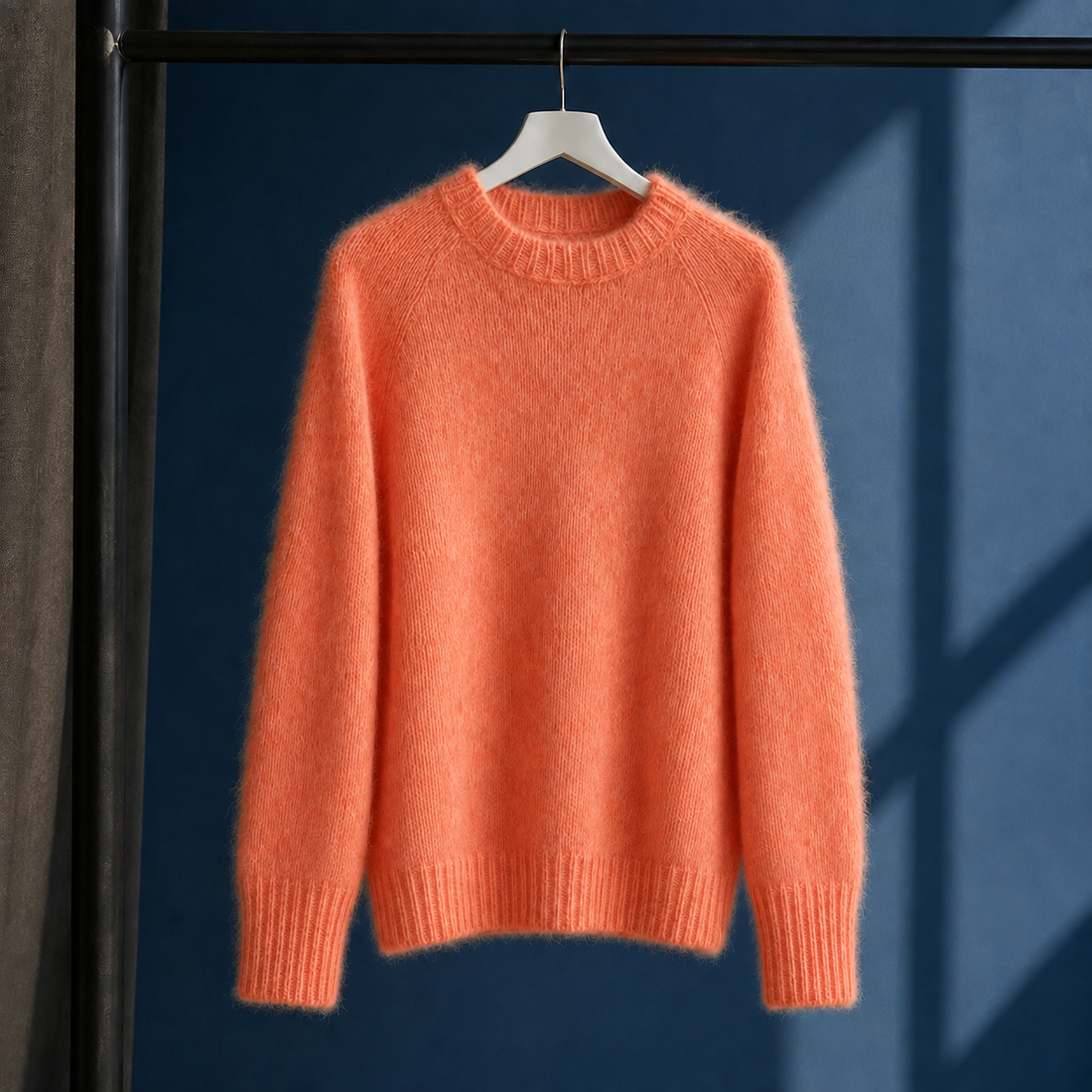 Renata Brushed Sweater - Coral Orange