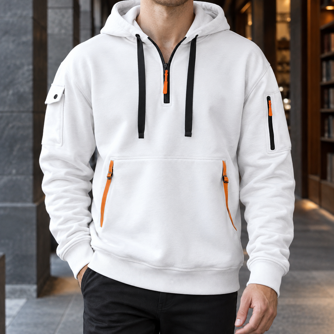 Alexander Utility Hoodie - White