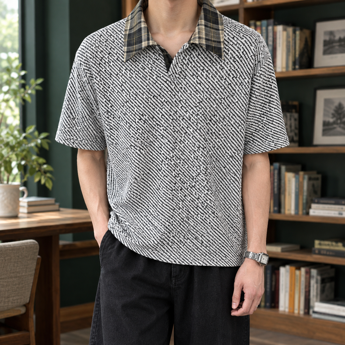 Alderic Relaxed Polo Shirt - White
