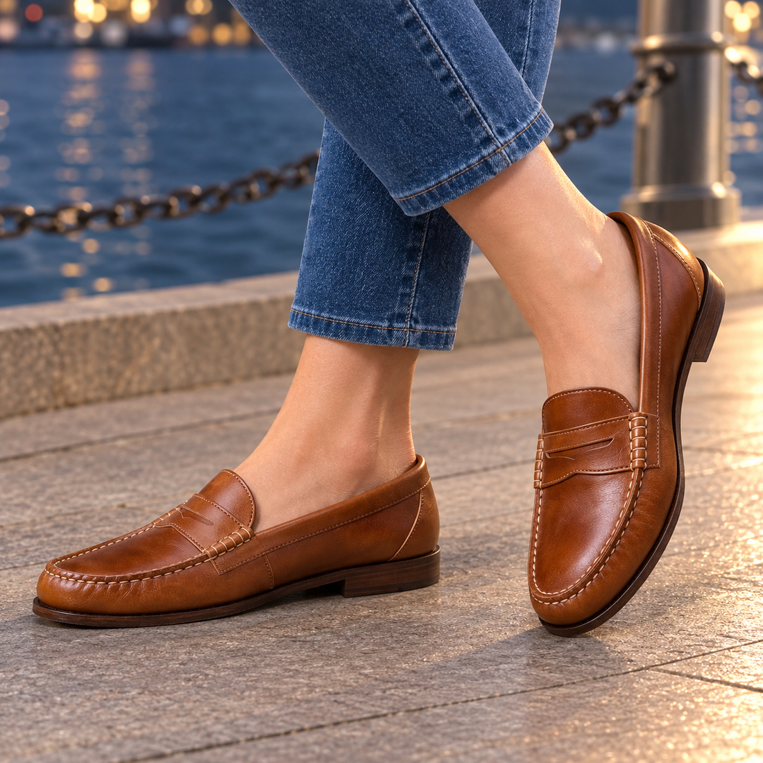 Tavelli Leather Loafers - Brown
