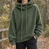 Ines Cowl Neck Sweater - Green