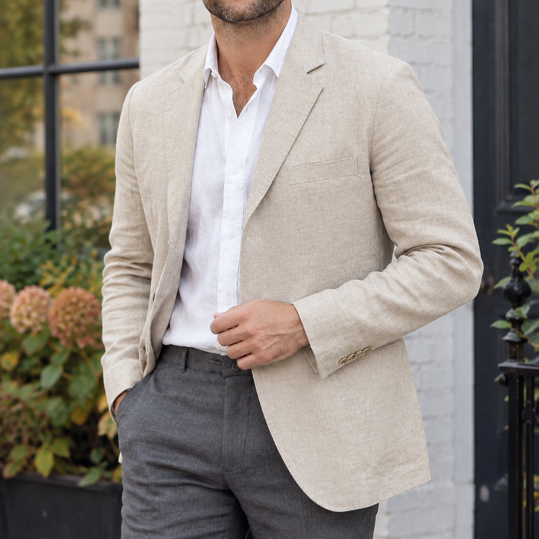 Sullivan Relaxed Blazer - Cream