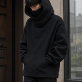 Keith Funnel Neck Hoodie - Tail Wolf Black
