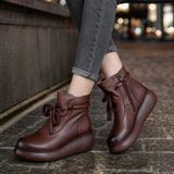 Altieri Wedge Boots - Brown