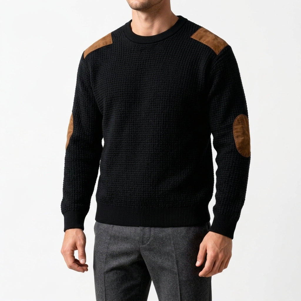 Laurent Heritage Sweater - Black