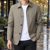 Jude Button-Front Jacket - Khaki
