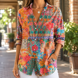 Freya Relaxed Blouse - Multicolor Floral