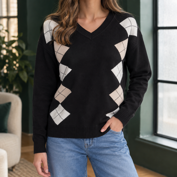 Berenice Argyle Sweater