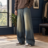 Elliot Wide Leg Jeans - Blue Gray