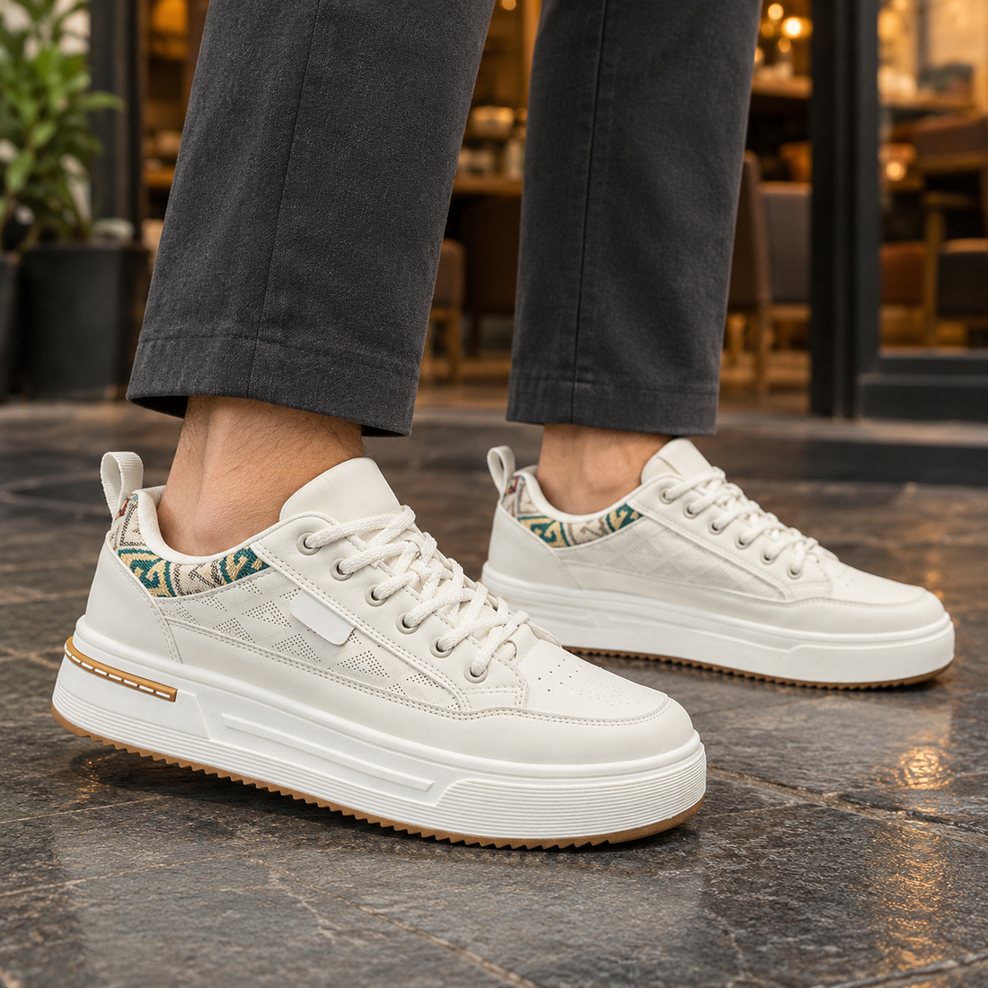 Palermo Platform Sneakers - White