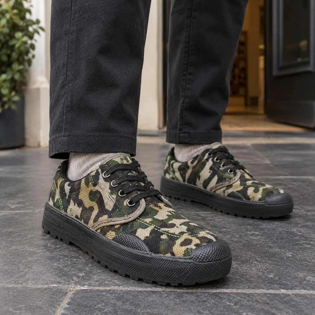 Trevisan Canvas Work Sneakers - Chinese Dream
