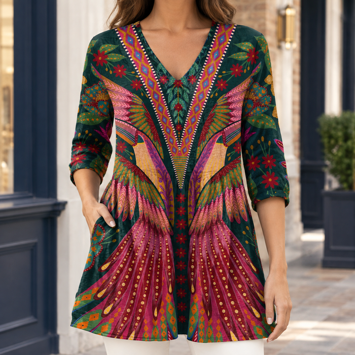 Anais V Neck Tunic