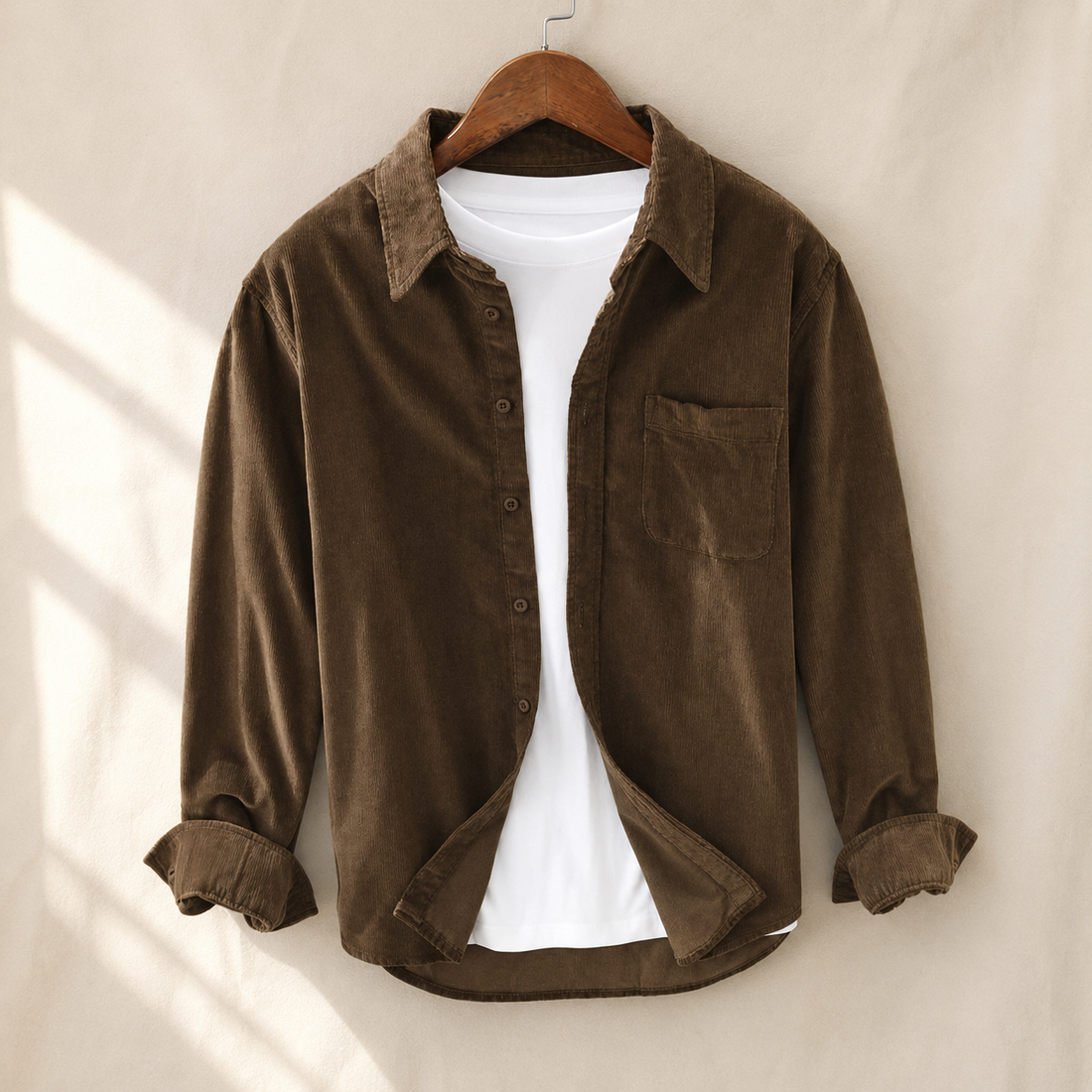 Otto Corduroy Shirt - Brown