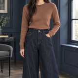 Elettra Wide Leg Cardigan - Denim Blue