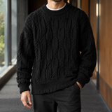 Fulbert Cable Sweater - Black